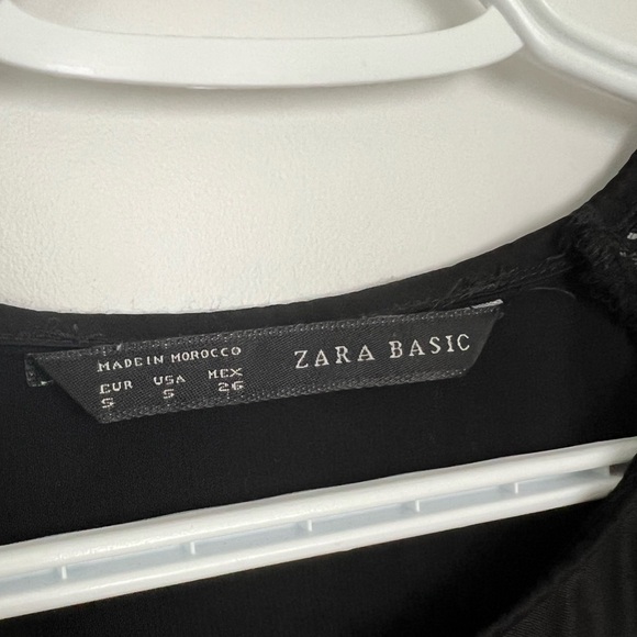 3 for $20 Zara black half lace sleeves top - Picture 4 of 7